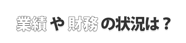 業績や財務の状況は