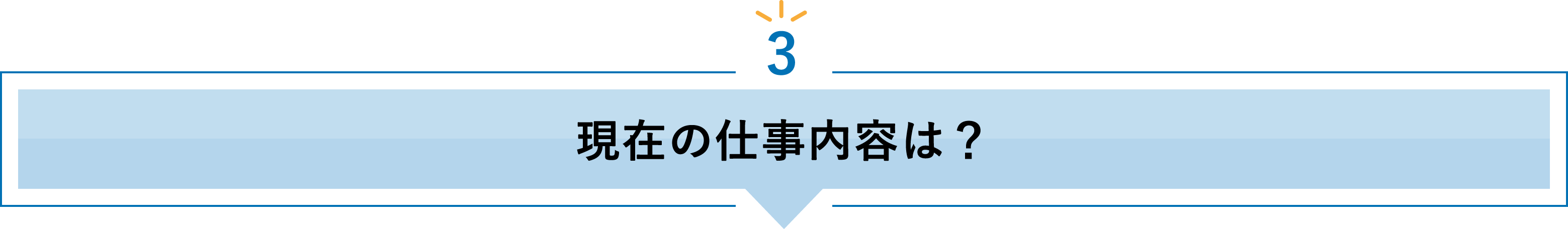 3 現在の仕事内容は？